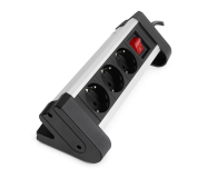 Spacetronik Listwa zasilająca SPS-T34BS - 3 gniazda 1.5m srebrno-czarny - 1153965 - zdjęcie 6